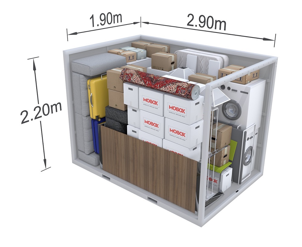 12 kuub mobiele opslag box Mobox